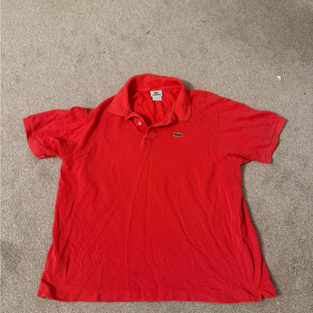 Lacoste Vibrant Red Polo Shirt